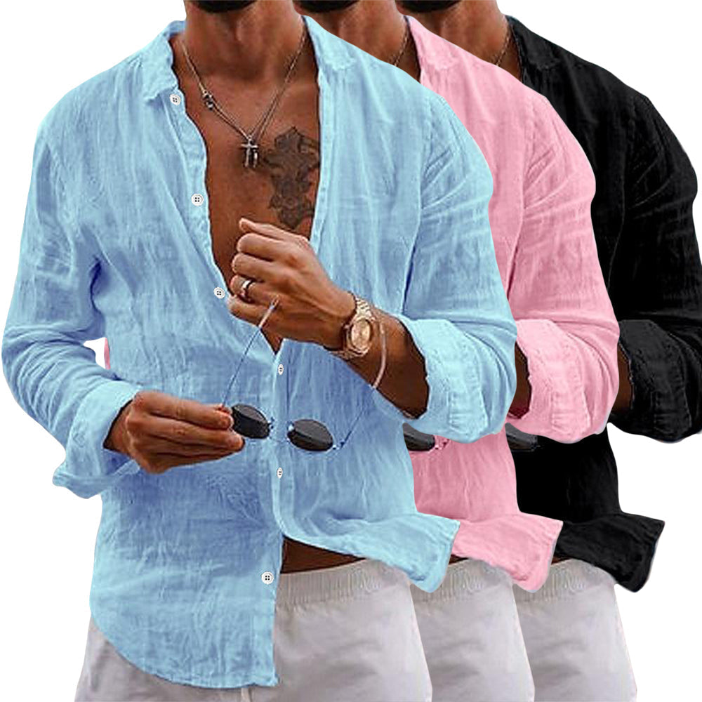 Anderson Linen Shirt, Buy One Get One Free for $32 (Limited Time Offer).
